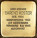 Stolperstein für Barend Koster (Rotterdam).jpg