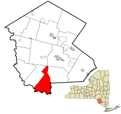 Sullivan County New York incorporated and unincorporated areas Lumberland highlighted.svg