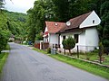 Čeština: Svatý Jan pod Skalou, okres Beroun. Čp. 15, občerstvení. English: Svatý Jan pod Skalou, Beroun District, Central Bohemian Region, Czech Republic. House no. 15. Camera location 49° 58′ 11.4″ N, 14° 07′ 47″ E    View all coordinates using: OpenStreetMap