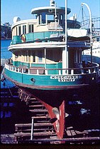 Sydney ferry KOSCIUSKO on Woodleys slip August 1973.jpg