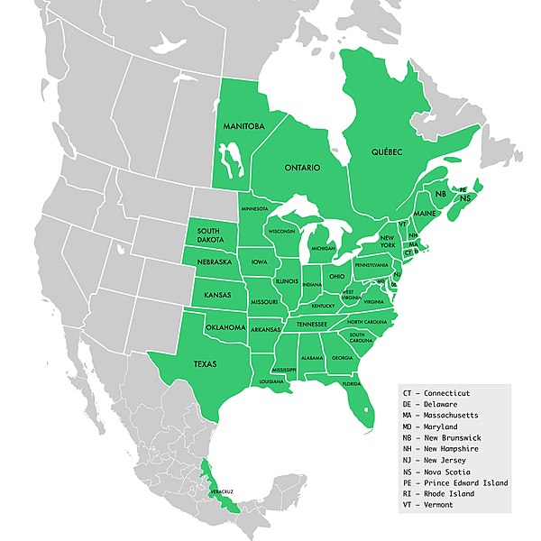 File:Symphyotrichum lateriflorum distribution.jpg