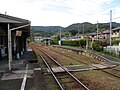 西気賀駅プラットホーム