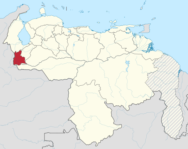 Tachira in Venezuela (+claimed).svg