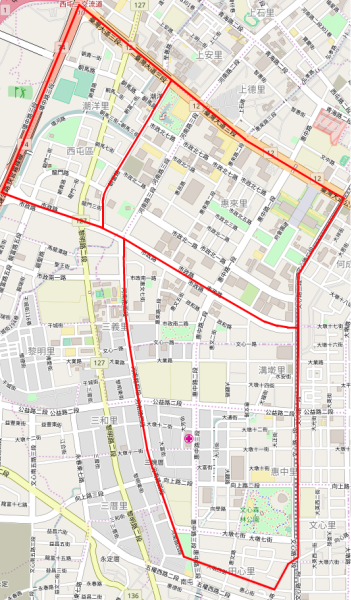 File:Taichung’s 7th Redevelopment Zone-map.svg