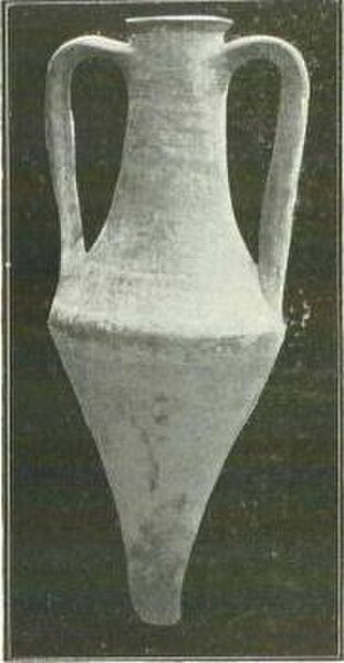 Amphora originated from Greek island of Thasos found at Poiana