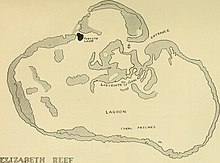 1934 map of Elizabeth Reef The Australian zoologist (1934) (20163567039).jpg