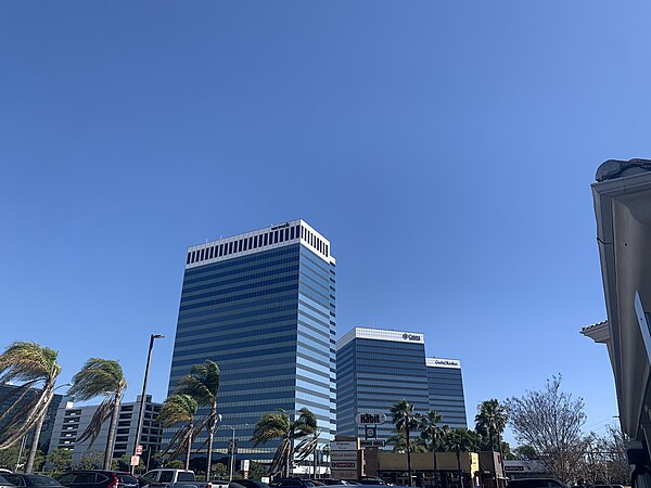 The Pacific Corporate Towers alongside PCH in El Segundo, California