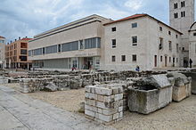 The Roman forum remains of Iader, Zadar, Croatia (15901686790).jpg