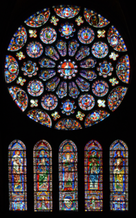 Rosácea do Transepto Sul da Catedral de Chartres (1221-1230)