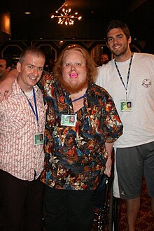 Harry Knowles (center) along with Tim League (left) and Cole Dabney at the 2010 Fantastic Fest Tim League Harry Knowles Cole Dabney Fantastic Fest.jpg