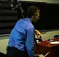 Manhattan School of Music professor Timothy Cobb teaching a bass lesson in the late 2000s TimothyBCobb.jpg