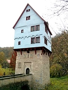 Topplerschlosschen in Fuchmuhle, Rothenburg ob der Tauber, Bavaria, Germany Topplerschlosschen 2013-11-03.jpg