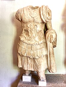 Ancient Roman sculpture of a Roman official Torso of a statue of a Roman official. 2nd cent. A.D.jpg