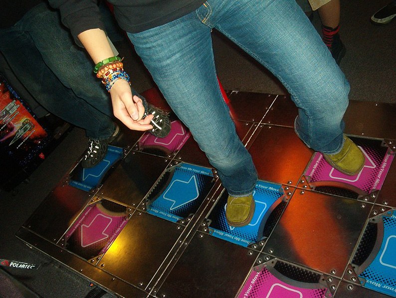 File:Two people playing Dance Dance Revolution.jpg