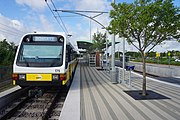 DART Light Rail Blue Line train