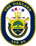 USS Окленд (LCS-24) Crest.png