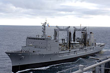 ARA Patagonia during naval exercises US Navy 070504-N-8861F-015 The Argentine supply ship ARA Patagonia (B 1) participates in exercises alongside dock landing ship USS Pearl Harbor (LSD 52) to mark the beginning of UNITAS.jpg