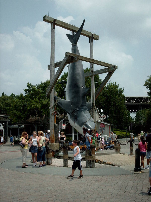 Jaws shark at Universal Studios Florida.