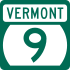 Vermont Route 9 işaretçisi