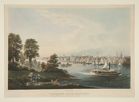 View of the City of Hartford, Connecticut by William Havell