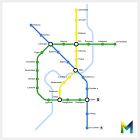 Imagen ilustrativa del artículo Metro de Vilnius