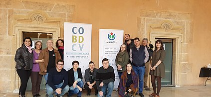 Editatón Mujeres en la Biblioteca Valenciana. Foto de grupo