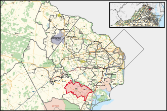 District map Virginia's 25th House of Delegates district (since 2024).svg