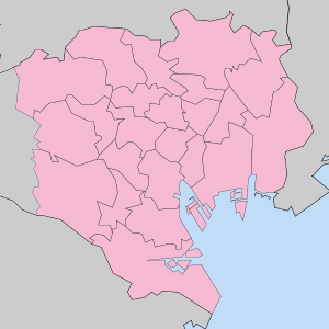 羽田空港アクセス線の位置（東京23区内）