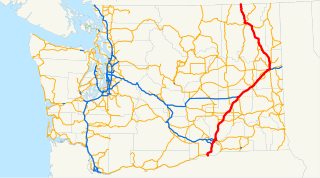 U.S. Route 395 in Washington Highway in Washington