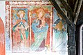 English: Gothic fresco of Saint Blaise, Madonna and Jerome on the western wall Deutsch: Gotisches Fresko der Heiligen Blasius, Madonna und Hieronymus an der West-Wand