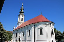 Ansicht der Kirche zur Geburt des Hl. Johannes des Täufers von Osten