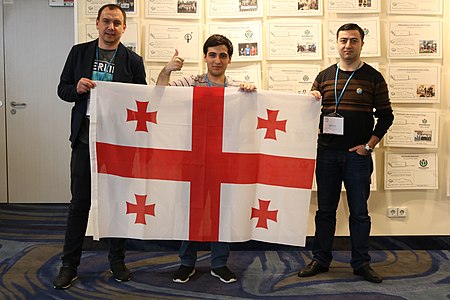 Wikimedians with Georgian Flag