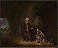 Willem de Poorter - Saul and David in the cave of En-Gedi - M.Ob.1888 - National Museum in Warsaw.jpg