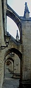 Winchester cathedral south side cloisters with lamp.jpg