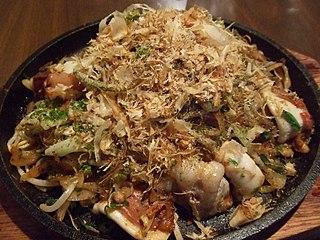 Yaki udon Japanese fried noodle dish