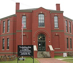 Domstolsbyggnaden i Yalobusha County.