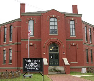 Palacio de justicia del condado de Yalobusha en Coffeeville