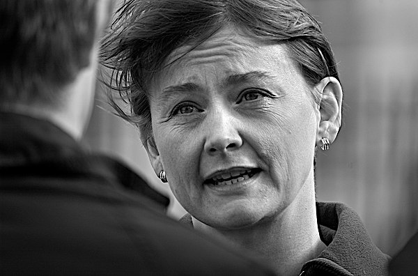 The Right Honourable Yvette Cooper, the Shadow Home Secretary (2011–2015). She was the first woman and the second Kennedy Scholar to hold the Cabinet 