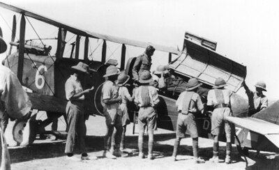 The British used air power extensively during the interwar period to police areas in the Middle East.