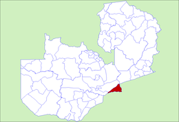 District de Luangwa - Carte