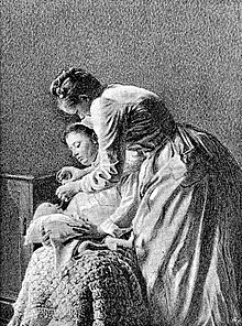 "Gavage" method of infant feeding used in France, late 19th century 'Gavage' method of infant feeding used in France. Wellcome L0001803.jpg