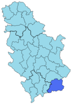 Пчиньский округ на карте