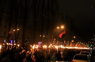 <span class="mw-page-title-main">Banderite</span> Far-right groups of Ukrainian nationalists