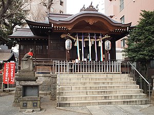 池尻稲荷神社入口