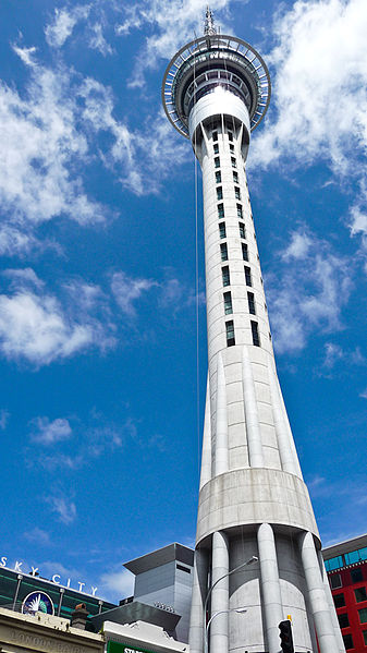 The tower within the SkyCity Auckland complex