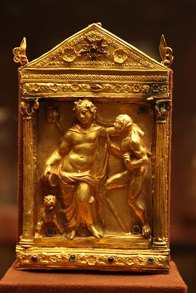 Golden naiskos with Dionysus, 2nd cent. BC.