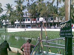 The pond in the dargah complex of Shah Jalal in Sylhet.