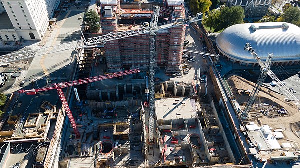 Construction on Salt Lake Temple