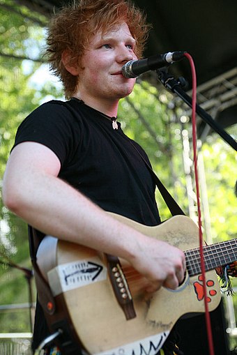 Ed Sheeran playing at Ipswich Arts Festival 2010