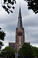 * Nomination St. Joriskerk, Eindhoven, Niederlande, 2013 --Ralf Roletschek 09:09, 28 May 2016 (UTC) * Promotion  Comment The composition does not really impressed me, but I cannot deny it is a good focus to the main object. Please remove branches in left and right top corner --Michielverbeek 14:05, 28 May 2016 (UTC) The branches are not random in the image I wanted that. --Ralf Roletschek 14:20, 28 May 2016 (UTC) Ok, a diffeent taste --Michielverbeek 15:08, 28 May 2016 (UTC) thanks. the branches are a "fame". Without it's many sky with a bit church ;) --Ralf Roletschek 18:08, 28 May 2016 (UTC)